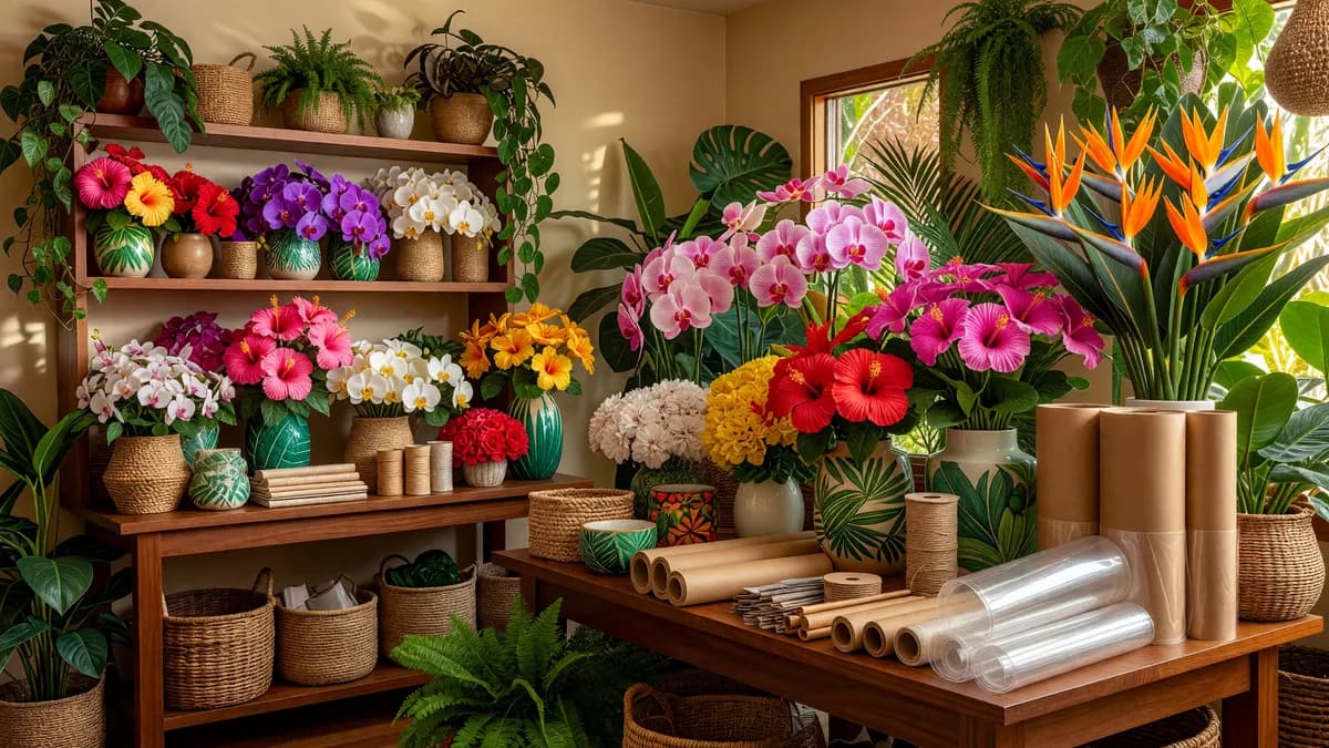 Thriving Retail and Wholesale Floral Business in Hawaii