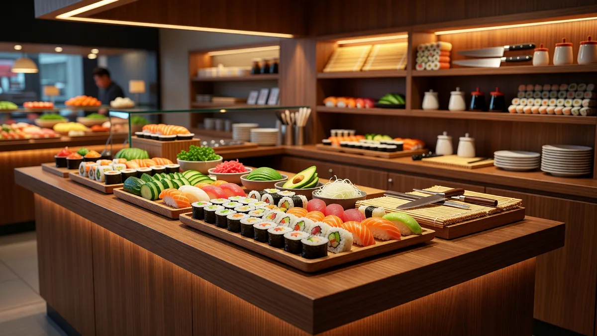 Sushi Kiosk Opportunity in High-Traffic Market