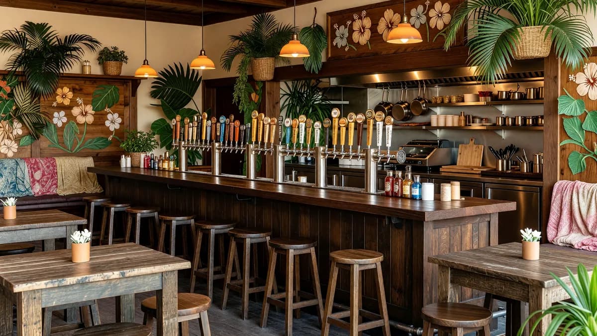 Thriving Taproom Featuring Over 50 Local Craft Beers