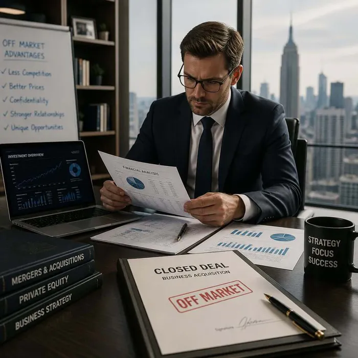 Off Market Business Investments: A Smarter Buying Playbook