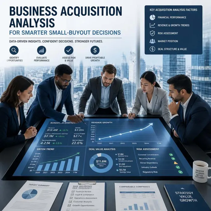 Business Acquisition Analysis for Smarter Small-Buyout Decisions