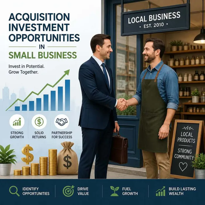 Acquisition Investment Opportunities In Small Business