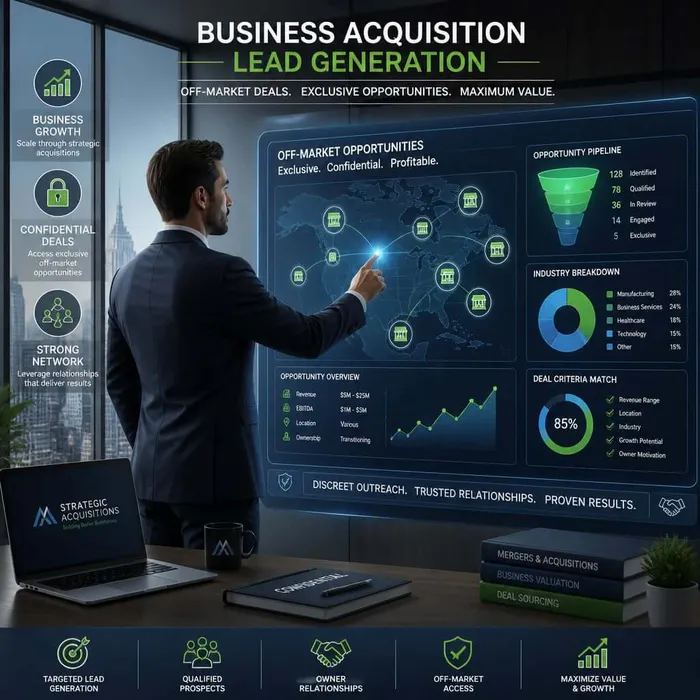 Business Acquisition Lead Generation for Off-Market Deals