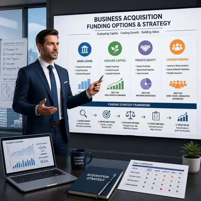 Business Acquisition Funding Options And Strategy