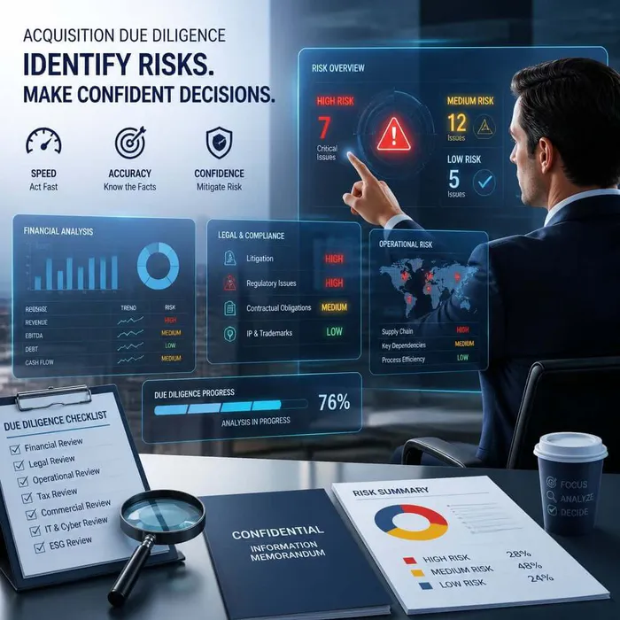 Business Acquisition Due Diligence That Finds Risks Fast