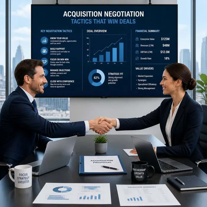 Business Acquisition Negotiation Tactics That Win Deals