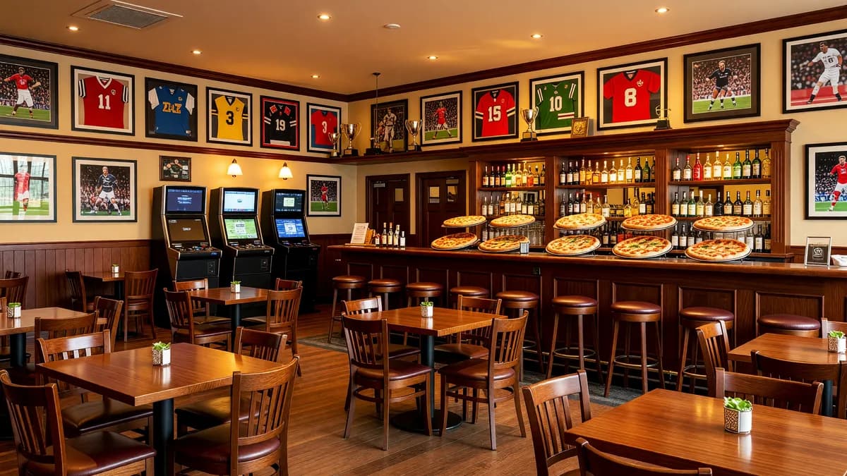 Established Rosati’s Pizza Sports Pub with Gaming