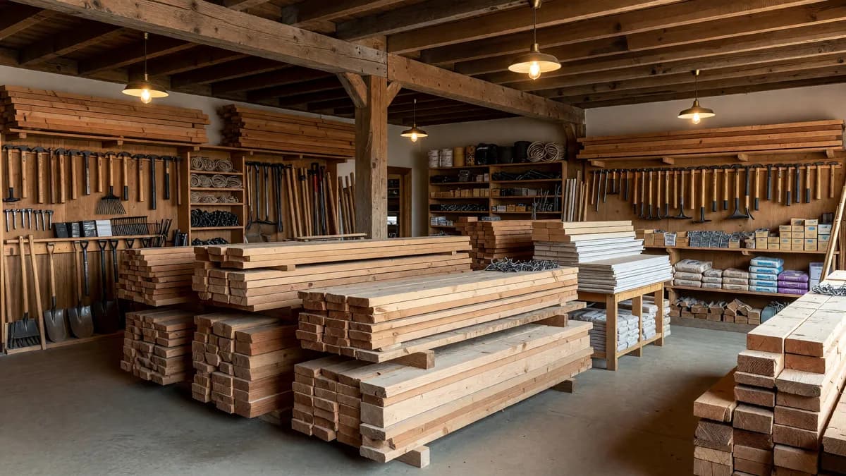 Century-Old Lumber and Building Supply Company with Real Estate for Sale